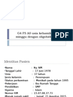 G4 P3 A0 Usia Kehamilan 40-41 Minggu Dengan