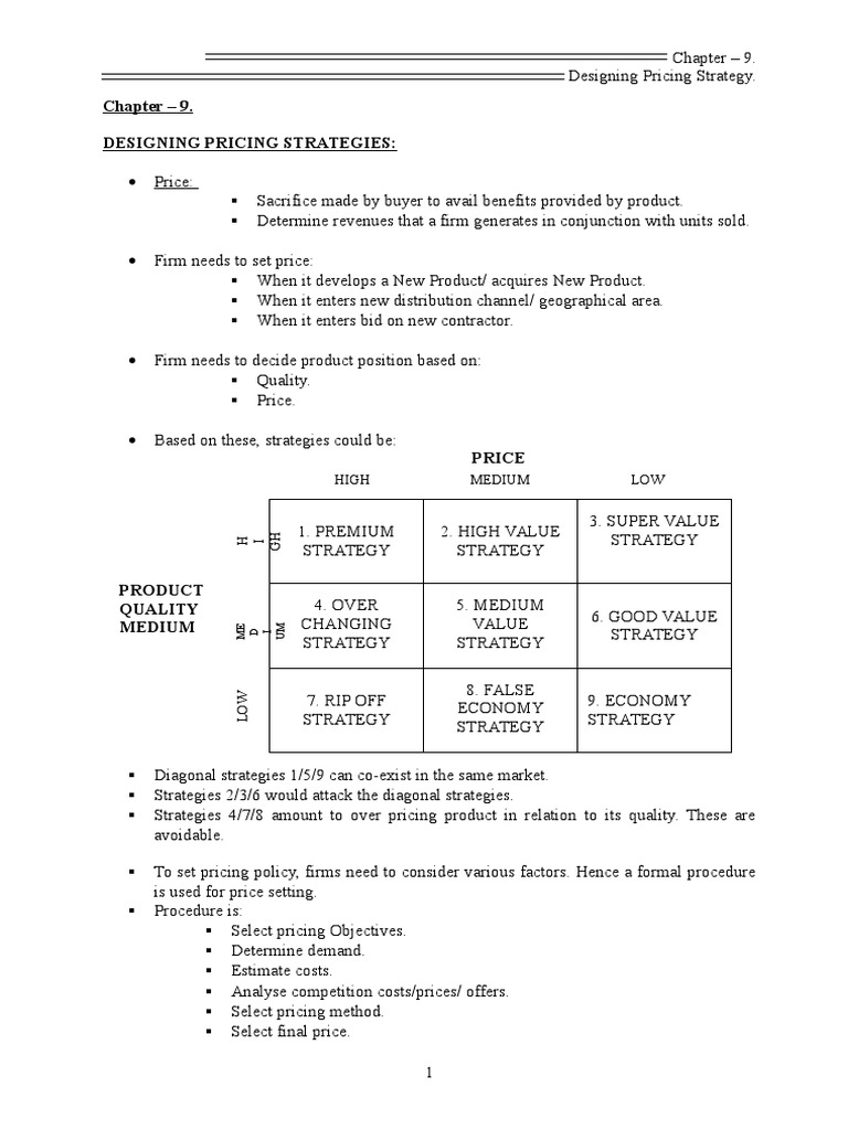 Target Return Pricing Strategies Explained | PDF | Pricing | Discounts ...