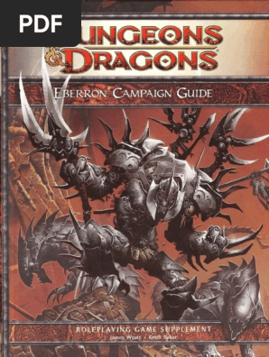 Dnd 4th Eberron Campaign Guide World Of Eberron Dungeons Dragons