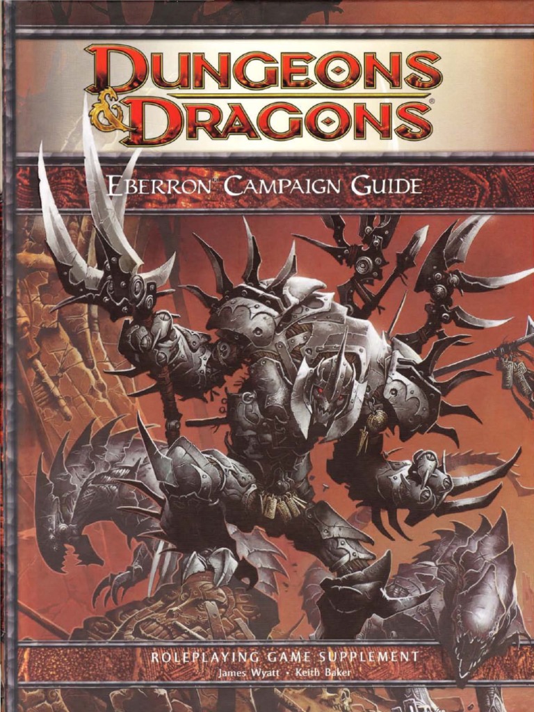 Dnd 4th Eberron Campaign Guide World Of Eberron Dungeons Dragons