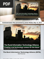 Rural Technology Communication Plan