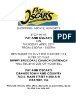 Pat and Oscars Outreach Flyer