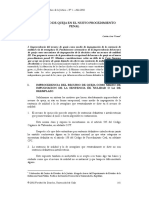 El Recurso de Queja en El Nuevo Procedimiento Penal - Cristián Arias Vicencio