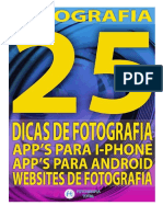 25 Dicas de Fotografias