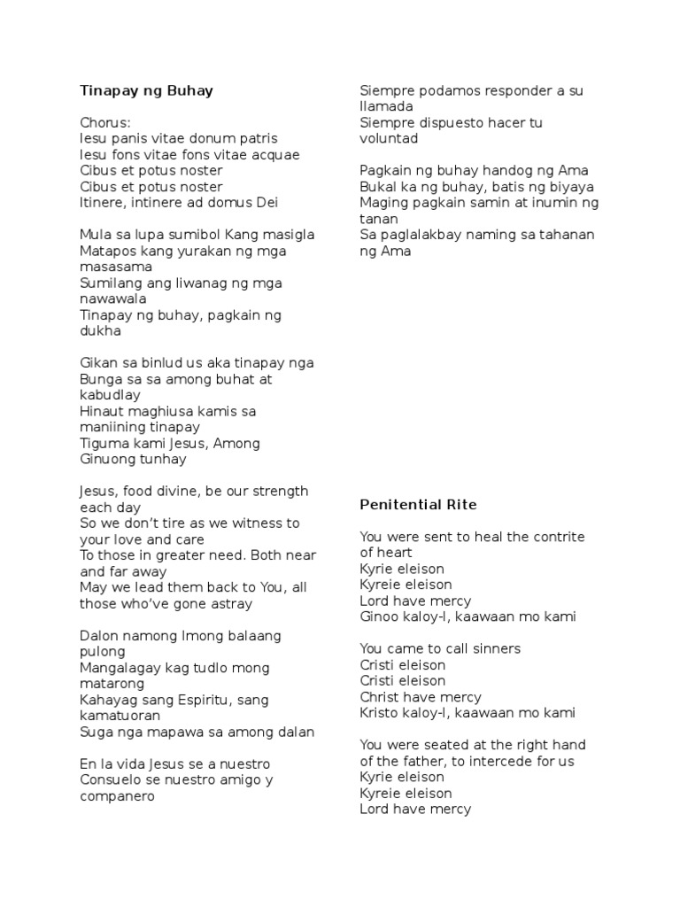 Tinapay NG Buhay PDF