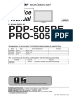 Pioneer Pdp-505pe Pro-505pu SM