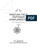 Panduan Field Trip Terapi Komplementer 2016