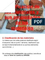 Clasificación de Los Materiales y Sus Propiedades de