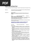 Ron Otterbacher Resume