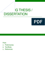 Writing Thesis / Dissertation