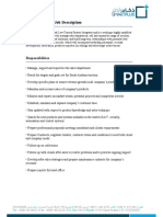 Sales Manager Job Description PDF