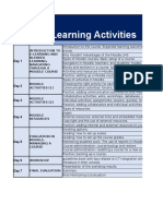 Learning Activities