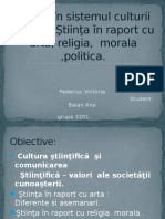 Ştiinţa În Sistemul Culturii Umane