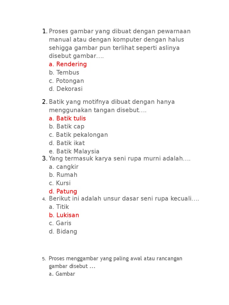 20 Soal Ragam Hias RIZQA