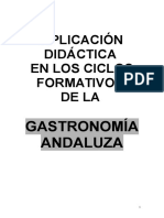 Aplicación Didáctica a Los CF de La Gastronomía Andaluza