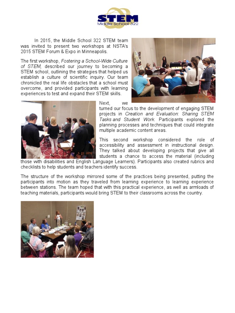 Engaging STEM Workshops for Educators | PDF