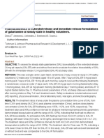 Pharmacokinetics of Extended-Release and Immediate-Release Formulations of Galantamine at Steady State in Healthy Volunteers