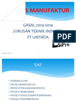 Proses MAnufaktur Gasal 20152016 Pengecoran 9