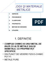 materialemetalice PROPRIETATI