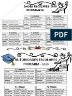 Autoridades Escolares 2010