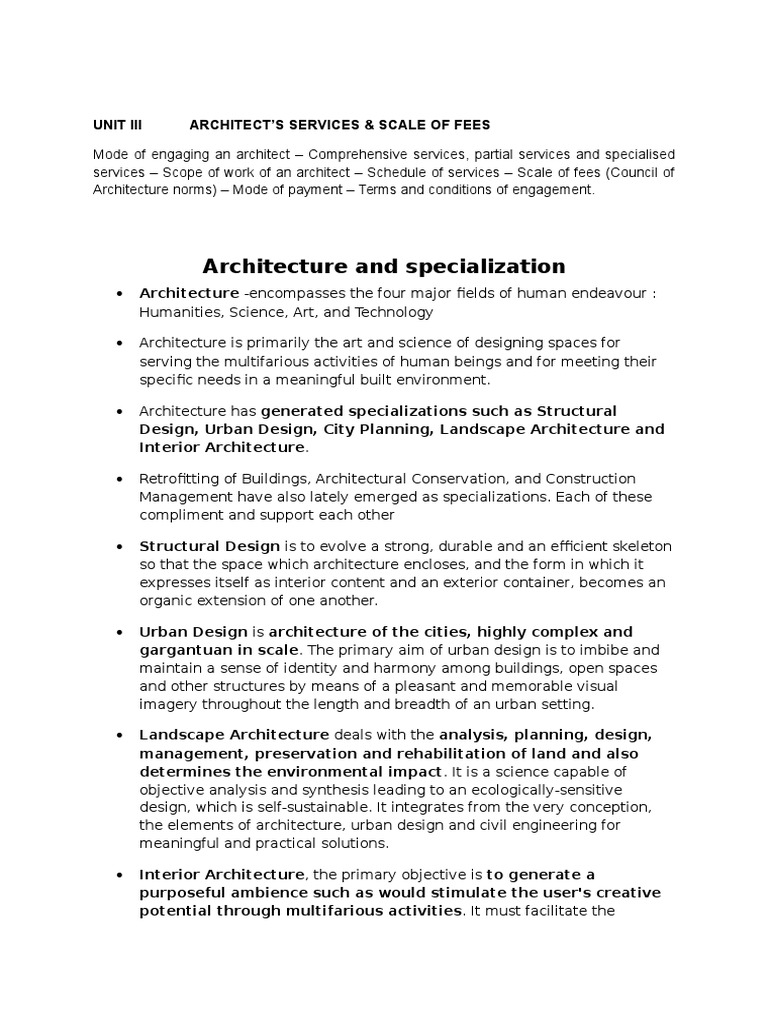 Conditions of Engagement and Scale of Charges Preamble PDF
