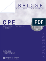 Cambridge CPE Exam Handbook 1998