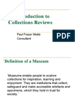 An Introduction To Collections Reviews: Paul Fraser Webb Consultant