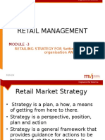 RETAIL MANAGEMENT MODULE - SETTING UP RETAIL ORGANISATION