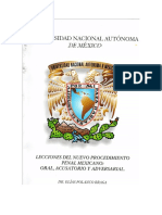 Lecciones Del Nuevo Procedimiento Penal Mexicano Oral Acusatorio y Adversarial