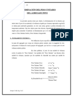 Informe de Peso Unitario 