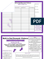 Walk To End Domestic Violence: AWAP Pledge Form