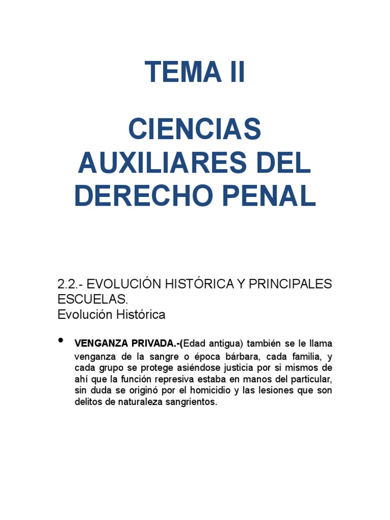 CIENCIAS AUXILIARES DEL DERECHO PENAL Jurisprudencia
