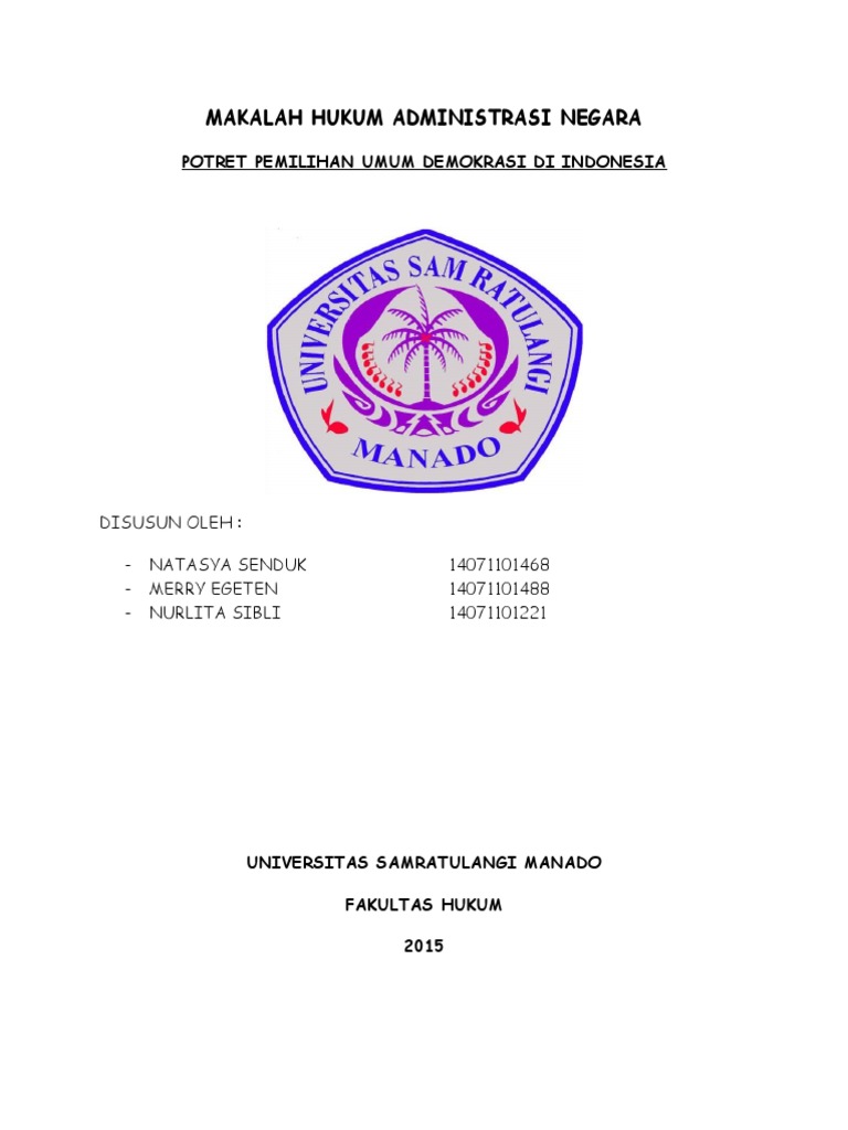 Makalah Hukum Administrasi Negara