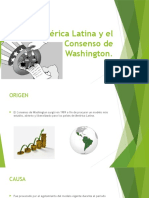 América Latina y El Consenso de Washington