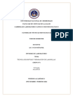 Informe de Tecnicas Histologicas