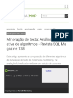 Mineração de Texto - Análise Comparativa de Algoritmos - Revista SQL Magazine 138