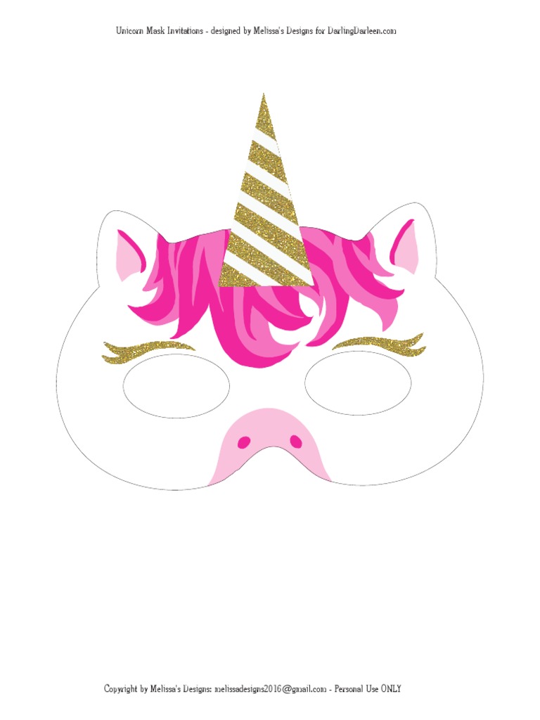 unicorn invitation pdf