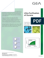 Ultra Purification of Durene with Suspension Crystallization and Wash Column Separation
