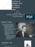 Writing 39 Vladimir Propp and Aarne-Thomspon Index