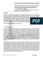 Defective Ground Structure Microstrip Patch Antenna For ISM, Wi-MAX and C-Band Using U Slotted Structure