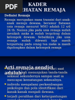 Download KADER KESEHATAN REMAJAppt by Puskesmas Puruk Cahu SN299300434 doc pdf