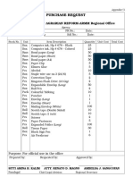 Purchase Request Format