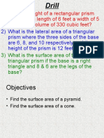 6.3 Surface Areas of Pyramids and Cones