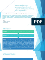 Comparison of the Outcomes Between Laparoscopic Totally Extraperitoneal