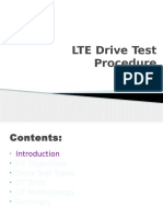 LTE Drive Test Procedure