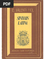 Valentí Fiol - Sintaxis Latina (1945)