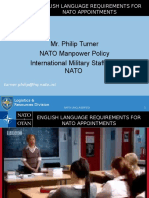 English Language Requirements For NATO Appointments - Turner (NATO)