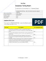 User Acceptance Testing Result:: Test Plan