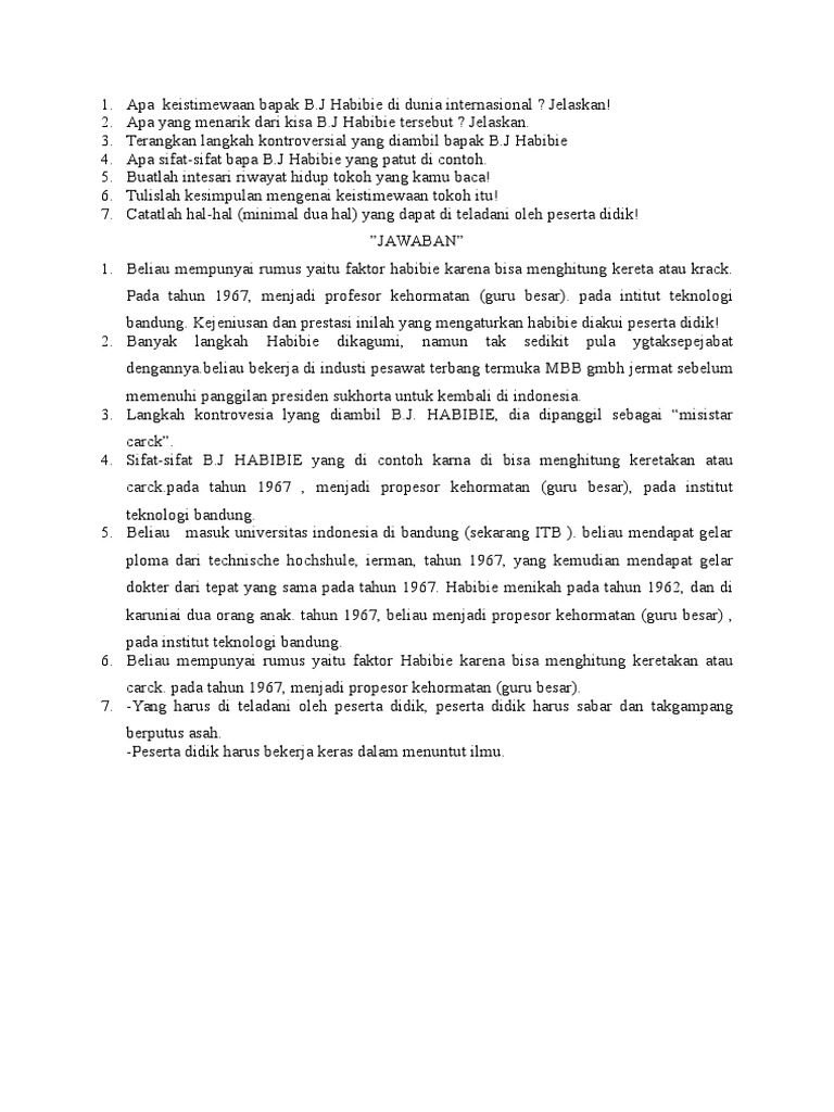 Keistimewaan Tokoh Dalam Kutipan Biografi Tersebut Adalah Studi Indonesia