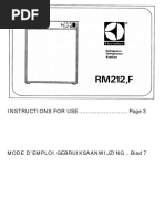 Electrolux RM 212 Caravan Fridge